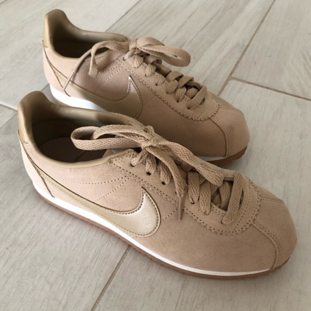 Nike Cortez Sneakers Beige Size 6 RARE COLOR